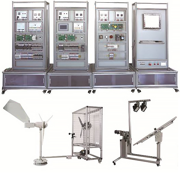 风光互补发电系统实验台,楼宇电气控制实训装置